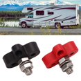 thumbnail image 4 of Battery Power Stud B,Automotive Battery Terminals,48V Battery Power Stud Red and Black Stainl Steel Post Single Stud Bus Bar Terminal Block for RV Truck Boat 38in M10, 4 of 8