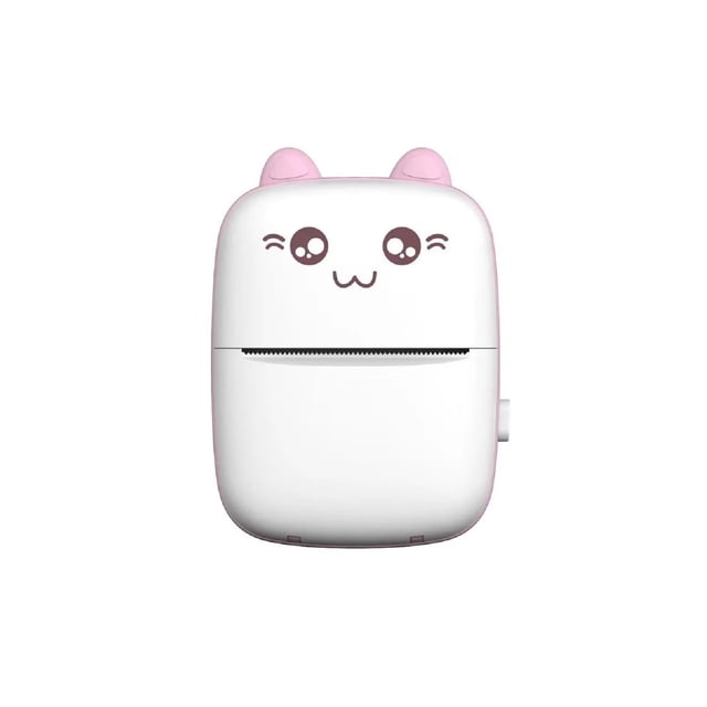 Mini impresora térmica Gatita Bluetooth 200 dpi + 11 rollos