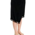 thumbnail image 3 of Short Sleeve Wrap V neck Dress with Pom, 3 of 3