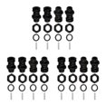 thumbnail image 1 of relayinert 4Pcs 17mm Roue Moyeu Adaptateur Conversion Extension Montage Sans Couture Noir 31mm 3Set, 1 of 6