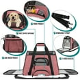 thumbnail image 3 of PetAmi Airline Approved Pet Carrier for Cat, Soft Sided Dog Carrier Small Dog, Cat Travel Supply Accessories Indoor Cats, Ventilated Pet Carrying Bag Medium Large Kitten Puppy, Small Heather White Red, 3 of 7