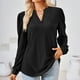 thumbnail image 5 of Camiseta de gran tamaño para mujer, manga farol, ajuste holgado, estilo elegante, traje diario FLhrweasw Nuevo, 5 of 7