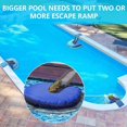 thumbnail image 5 of Ayuda de salida Animales de piscina, Rampa de escape para ahorro de animales para rescates de rampa flotante de piscina, Herramientas flotantes de rescate de animales para nadar, 5 of 5