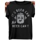 thumbnail image 1 of [Camiseta divertida de lata de cerveza] Camiseta retro de algodón para hombre con estampado divertido. Camiseta novedosa con estampado "It's Beer Can Not Beer Can't" (Es lata de cerveza, no lata de ce, 1 of 6