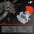 thumbnail image 2 of A-Premium Disc Brake Caliper Assembly with Bracket Compatible with Select Jaguar Models - X-Type 2005 2006 2007 2008, V6 2.5L, V6 3.0L - Rear Right Passenger Side, 2 of 9