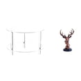 thumbnail image 1 of Mesa Auxiliar Acrílica Para Sala De Estar Con Adorno De Cabeza De Ciervo. Mesa Auxiliar Compacta, Mesita De Noche, Mueble De Mesilla, Estatua Decorativa De Resina, Decoración Para El Hogar., 1 of 8