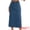 Vintage Blue, variant on DARING DIVA Women's Denim Ripped Holes Back Slit Midi Jean Skirts Small Blue