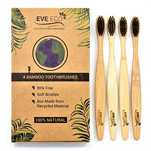 wooden charcoal toothbrush