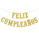 thumbnail image 1 of Banner Embhhor con purpurina dorada para feliz cumpleaños, pancarta de feliz cumpleaños en español,, 1 of 6