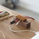 thumbnail image 5 of Organizador De Cables De Madera Resistente Organizador De Cables Soporte De Cables Prácticos Clips De Gestión De Cables Para Organizar El Cable De Carga Del Escritorio De La Tableta De La Oficina seitruly HA024933-02, 5 of 6