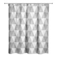 thumbnail image 2 of Creative Products Gray Triangles 71 x 74 Shower Curtain, 2 of 2