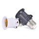 thumbnail image 2 of Adaptador de bombilla E27 ignífugo PBT, portalámparas, base de conversión con enchufe europeo, 2 of 3