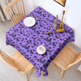 thumbnail image 2 of Leopard Print Square Tablecloth 60x60in(152x152cm) – Waterproof Polyester Printed Table Cover, Wrinkle Resistant & Washable for Kitchen Dining Picnic Party Decor, 2 of 6