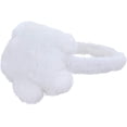 thumbnail image 3 of Adjustable Unisex Winter Earwarmers Star Fur Earmuffs - White, 3 of 3
