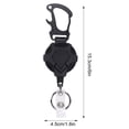 thumbnail image 4 of Sylvtty Heavy Duty Retractable Keychain with Magnetic Closure Tactical ID Badge Holder Reel Carabiner Clip Easy-pull Buckle, 4 of 6