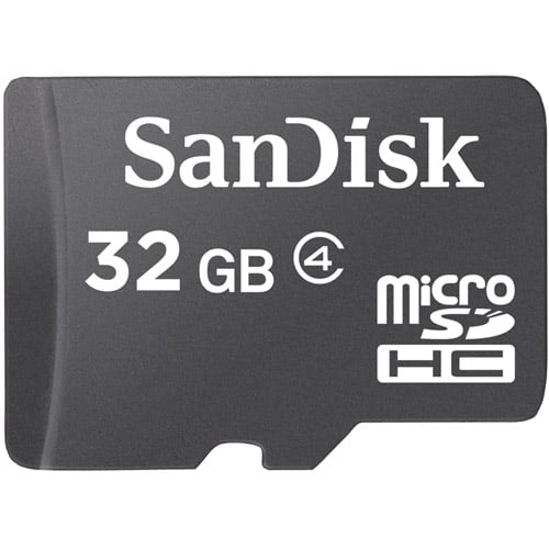 Sandisk 32gb Class 4 Microsdhc Memory Card Walmart Com Walmart Com