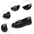thumbnail image 6 of Womens Loafers Comfy Driving Moccasins Casual Round Toe Fringe Slip on Walking Shoes Trendy Flat Shoes Business Work Dress Shoes Black Size 8, 6 of 6