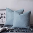 thumbnail image 2 of Light Blue 26x26 Pillow Covers Set of 2, Farmhouse Solid Blue Color Modern Art Throw Pillow Covers Decorative Couch Cushion Case, Microfiber Square Pillowcases for Bedroom Car Living Room, 2 of 7
