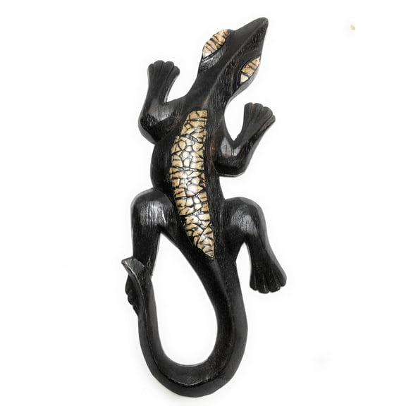 Gecko Wall Plaque 12" - Primitive Tribal Decor | #nmk2201430
