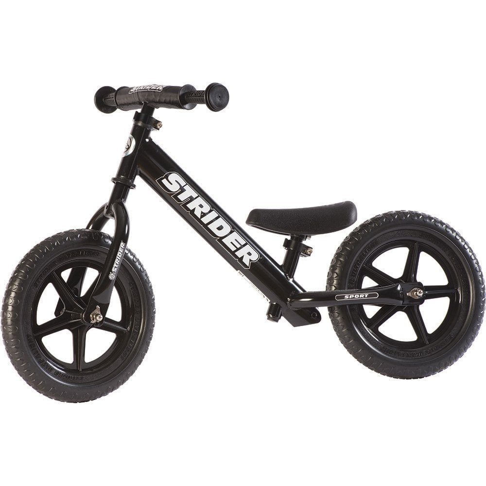 STRIDER 12 Sport Balance Bike, Black by Strider