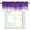 Purple, variant on Ombre Green Waves Rod Pocket Curtain Valance, Abstract Art Gradient Modern Farmhouse Window Valance for Living Room, Bedroom, Kitchen 42"W x 12"L