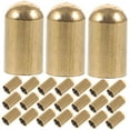 thumbnail image 4 of LEORX 30Pcs Golden Metal Round Head Diy Projects Jewelry Findings Cord Ends Caps, 4 of 8