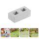 thumbnail image 3 of Building Miniatures Miniature Brick Block Dollhouse Building Supplies Ceramic Grey for Crafting 100Pcs, 3 of 5