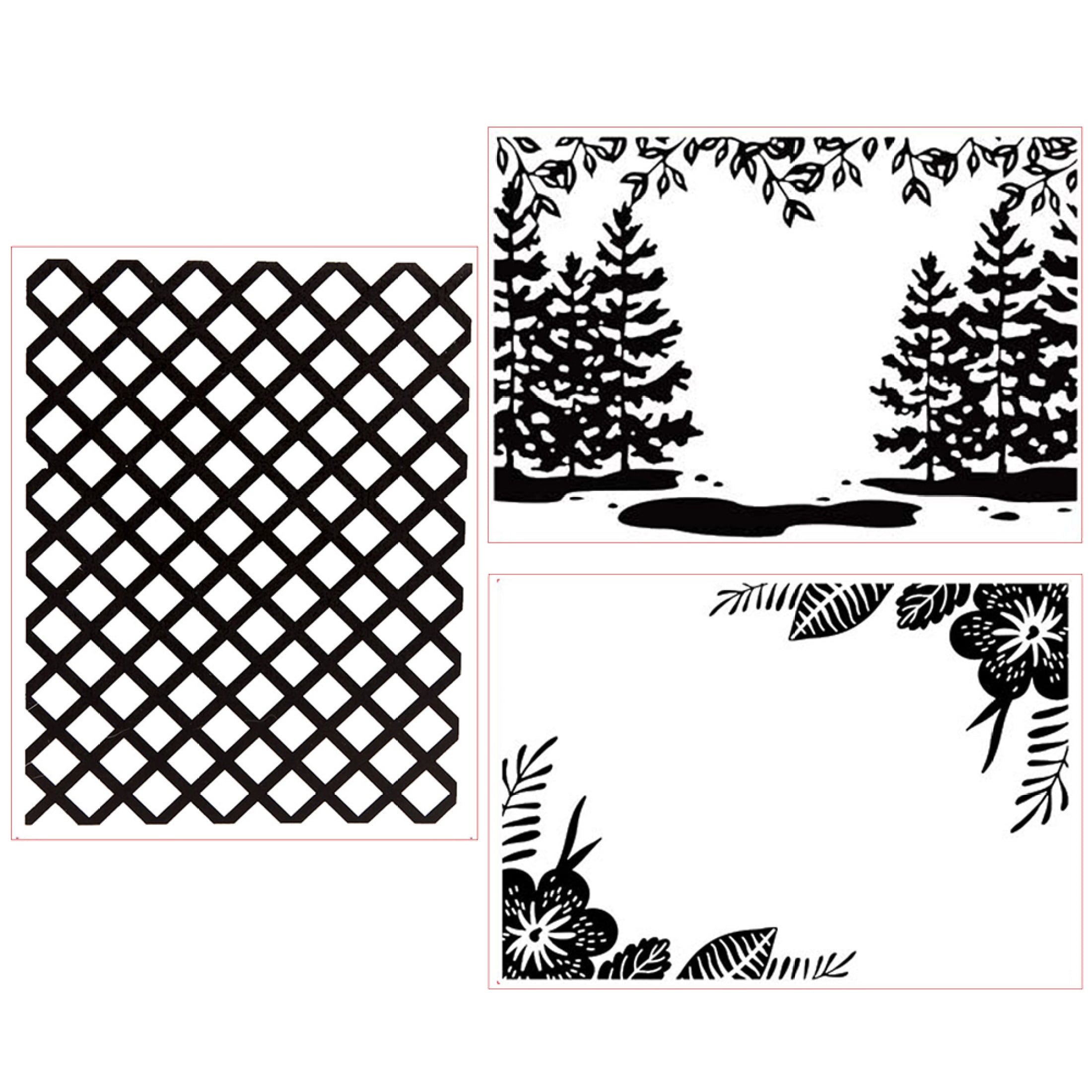 EUBUY Plastic Paper Embossing Folder Card Making Embossed Template