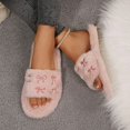 thumbnail image 4 of Fuzzy Slippers Ofreoo Women's Fashion Casual Winter Home Indoor Cotton Slippers, 4 of 8