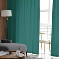 thumbnail image 4 of Dark Green Semi Sheer Curtains 108 Inch Length 2 Panels Set, Modern Pure Dark Green Sheer Kitchen Curtain Privacy Voile Window Curtain for Living Room Bedroom Rod Pocket Drapes, 4 of 7