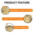 thumbnail image 4 of Uxcell Brass G1/2 Female Compression Connector Fitting for Plumbing Fuel Oil Air Gas, 4 of 7
