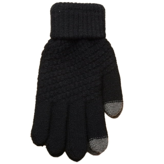 Women Man Winter Soft Knit Touch Screen Gloves Texting Capacitive Smartphone
