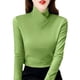 thumbnail image 3 of Camisa térmica de cuello alto medio cepillada de doble cara para mujer, camiseta ajustada gruesa que combina con todo, camiseta de fondo para mujer, 3 of 5