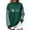 Dark Green, variant on Women's Green Sweatshirt Christmas Graphic Mock Neck Gingham Long Sleeve Pullover Plus Size Xmas Holiday Fall Winter Casual Tops S