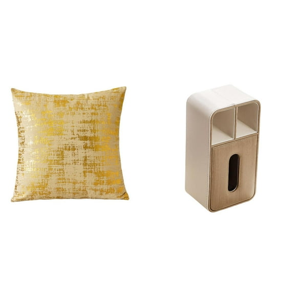 Elegante Funda De Cojín Para Sofá De Sala De Estar Y Soporte Rectangular Multiusos Para Caja De Pañuelos Para Oficina, Dormitorio, Coche, Decoración Del Hogar, Funda De Almohada