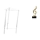 thumbnail image 1 of Mesita de noche,Mesa auxiliar de acrílico transparente,mesa auxiliar transparente de 2 niveles,Figura de escritorio,Escultura de nota musical para escritorio,oficina,decoración del, 1 of 8