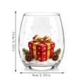thumbnail image 4 of Cute Christmas Collection Commemorative Glass Cup Large Capacity 2D Printed Glass For Daily Drink Holiday Table Decor Gift, 4 of 8