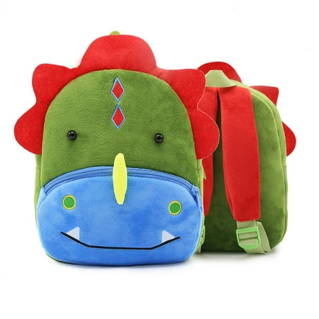 Fymall Children Toddler Preschool Plush Animal Cartoon Backpack,Kids Travel Lunch Bags, Cute Dinosaur Design for 2-4 Years