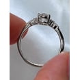 thumbnail image 3 of solitaire jewels 1.5CT Dainty Oval Moissanite Engagement Ring For Women, 18K White Gold, 3 of 5
