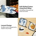 thumbnail image 4 of Cute Whales Apron Set with Oven Mitts Pot Holders Set of 5 Kitchen Stuff Accessories, 4 of 6