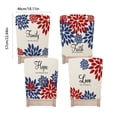 thumbnail image 3 of Patriotic Chair Covers Set of 4 for Independence Day and Memorial Day Decorations, American Flag Design Polyester Chair Back Covers for Home Kitchen Dining Party Holiday, 3 of 6