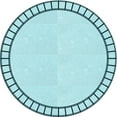 thumbnail image 1 of Ahgly Company Indoor Round Patterned Electric Blue Area Rugs, 4' Round, 1 of 1