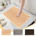 thumbnail image 6 of sruoe Bath Rugs, Bath Mats for Bathroom Floor, Bathroom Rugs, Non Slip WaterAbsorbent Stain Resistant Bath Mats, Polyester Mat, Bathroom Door Mat Household Use, Coffee, 6 of 6