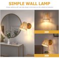 thumbnail image 3 of OUNONA Wall Lights for Bedroom Rattan Wall Sconce Simple Beauty 1Set, 3 of 6