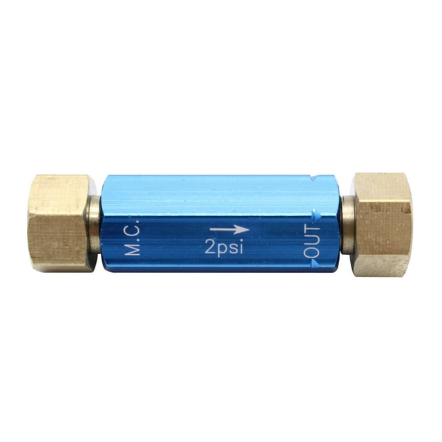 Meterk Valve de Proportion de Frein à Disque Résiduel Valve de Pression 2 Lb Valve de Retenue de Frein Tige Bleue pour Raccords à Disque 3/8-24 Pieds'