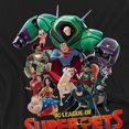 thumbnail image 3 of Dc League Of Super Pets Super Pet Pile Kids T Shirt (Large) for Youth Toddler Boys and Girls, Black, 3 of 5
