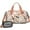 Chihuahua and Pioneer, variant on Women Men Gym Bag,Pug and Footprint Small Duffle Bag Spend the Night Bags for Women with Shoes Compartment Washbag,Detachable Shoulder Strap,19.7x8.3x11 Inches