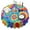 Colorful Rainbow Tie, variant on Colorful Tie Dye Petal Mandala Pattern Round Tablecloth 60"x60",Wrinkle Wipeable Table Cloth for Kitchen Dining Room Picnic Patio Party