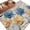 Blue, variant on Blue Yellow Tulips Area Rugs 5'x7', Small Throw Rugs for Laundry Room Playroom, Retro Farmhouse Flower Barn Doors Wooden Indoor Outdoor Rug Non-Slip Low Pile Carpet Runner Reversible Floor Mats