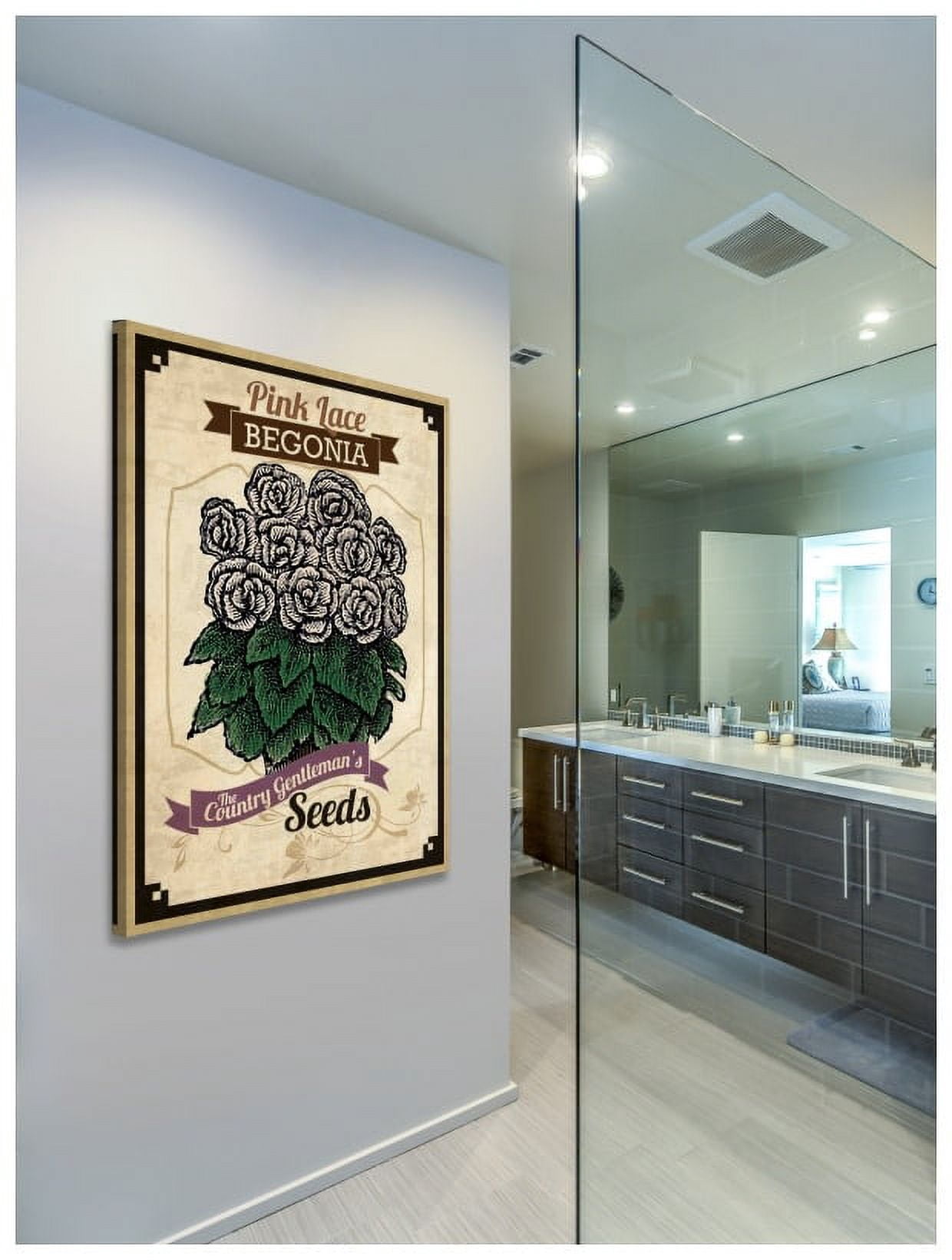 Marmont Hill "Flower Packet Begonia" Painting Print on Canvas